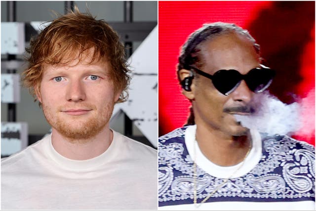 <p>Ed Sheeran and Snoop Dogg</p>