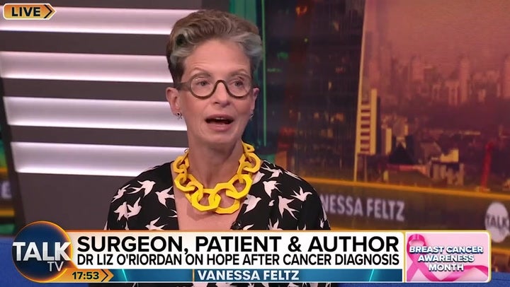 <p>Breast surgeon who never checked herself for lumps diagnosed with cancer as she issues life-saving message.</p>