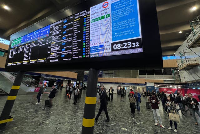 <p>Walk-out Wednesday: London Euston will see no intercity trains </p>