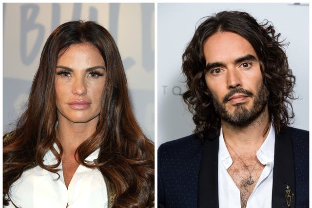 <p>Katie Price recalled one encounter with Russell Brand at LAX airport</p>