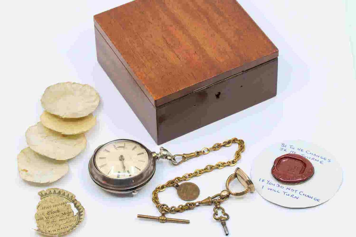 Pocket watch ‘used by naval officer at Battle of Trafalgar’ set for auction