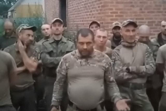 <p>Fighters from a Storm Z publish a video complaining about how they are treated by their Russian commanders </p>