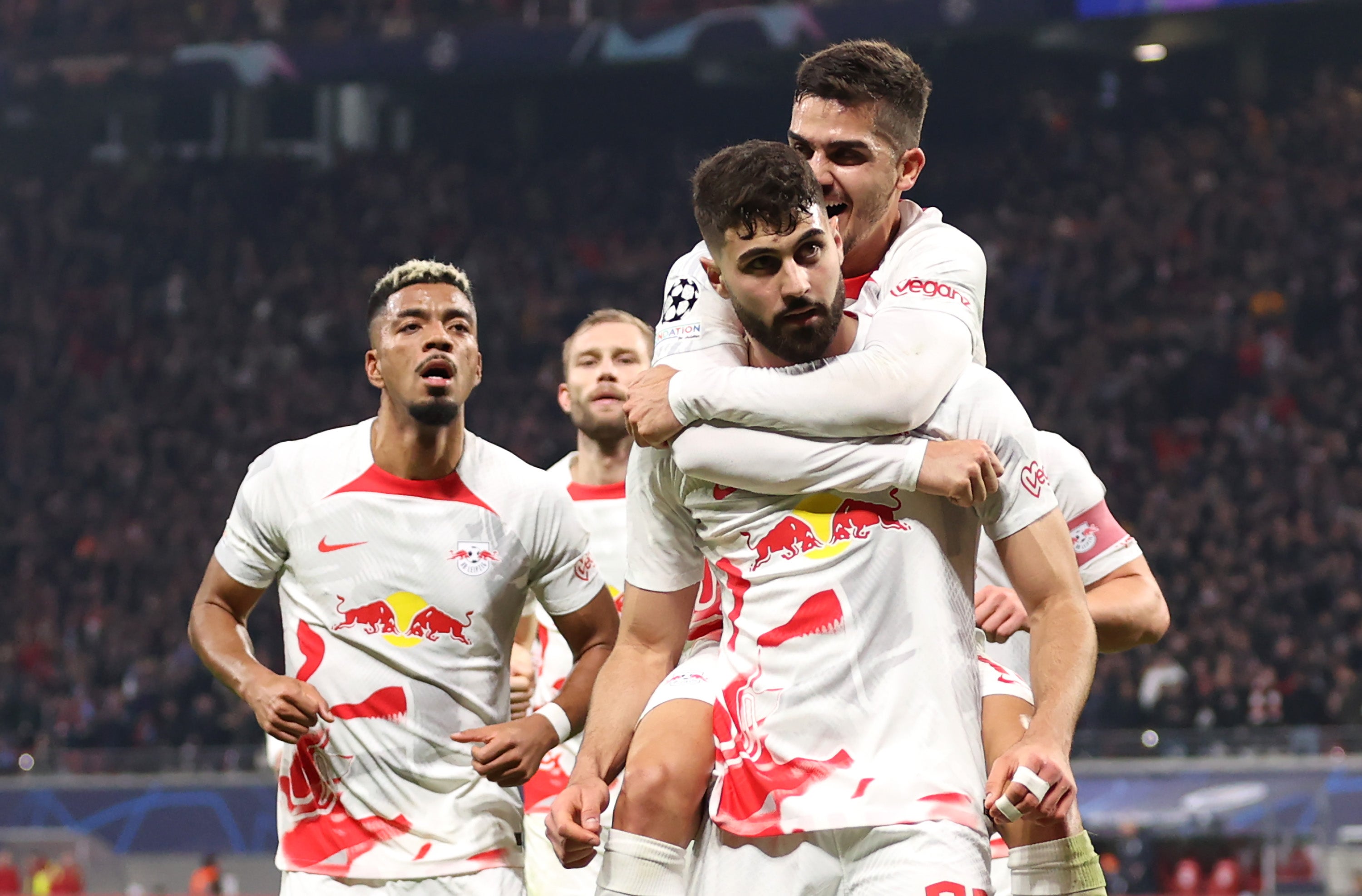 Xavi Simons of RB Leipzig looks on during the UEFA Champions League News Photo - Getty Images