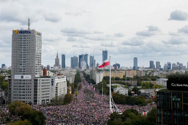 APTOPIX Poland Election Opposition