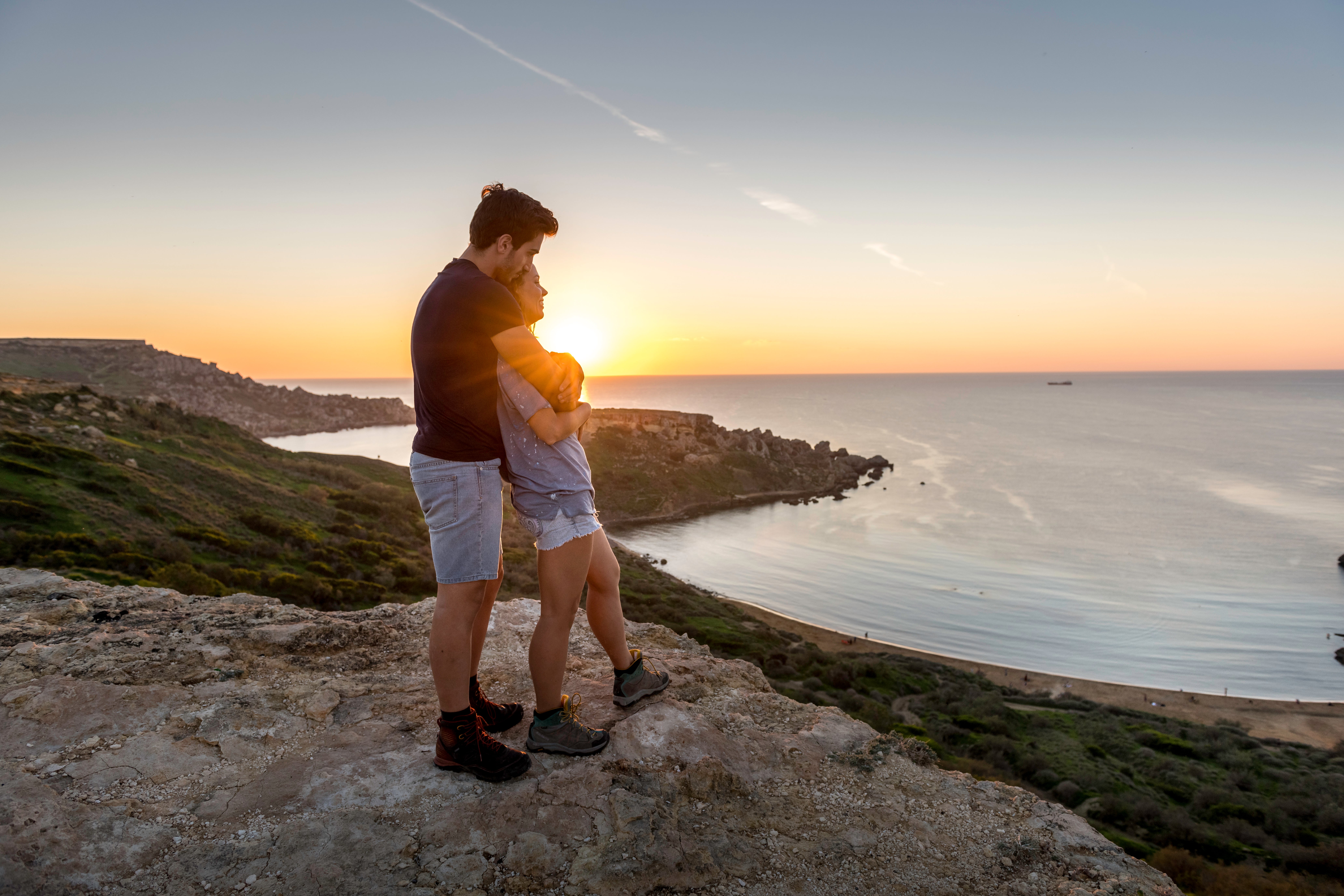 After a scenic coastal hike, relax and reward yourself with one of Malta’s stunning sunsets