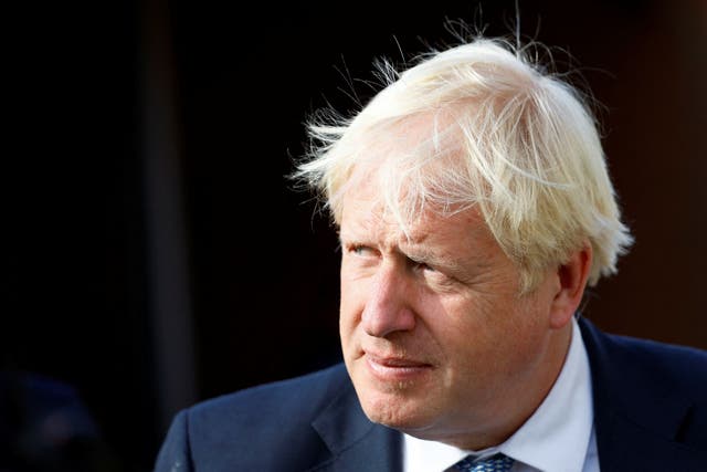 <p>Former prime minister Boris Johnson was accused of having a ‘cavalier’ attitude (Andrew Boyers/PA)</p>