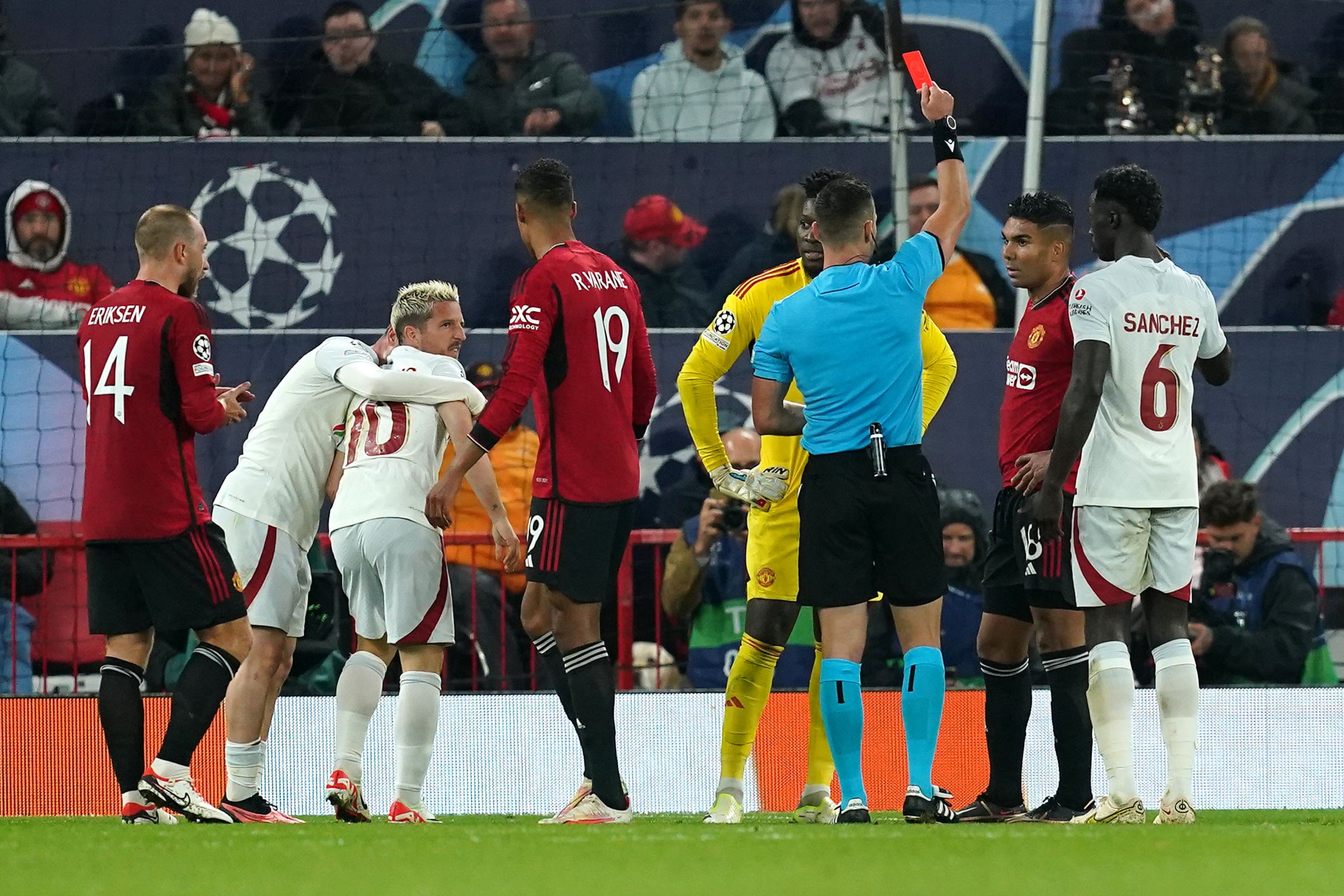 Man Utd 2-3 Galatasaray: Shocking Champions League defeat for Erik ten  Hag's team as Casemiro sent off, Football News