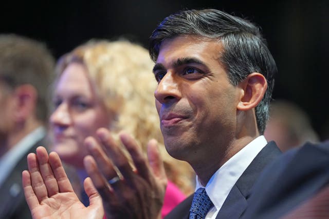 Prime Minister Rishi Sunak will address the Conservative Party Conference on Wednesday, but most of the public think he is doing a bad job on his five priorities. (Danny Lawson