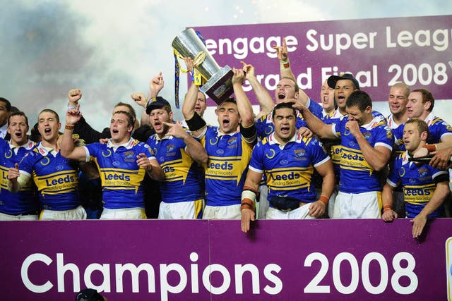 Leeds overcame St Helens 24-16 in the 2008 Super League showpiece (John Giles/PA)