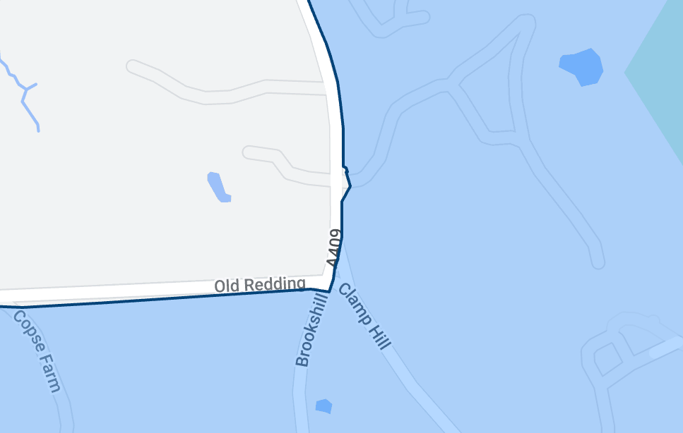 Residents reported being fined at the Old Redding junction driving towards Common Road, which falls outside of the zone boundary