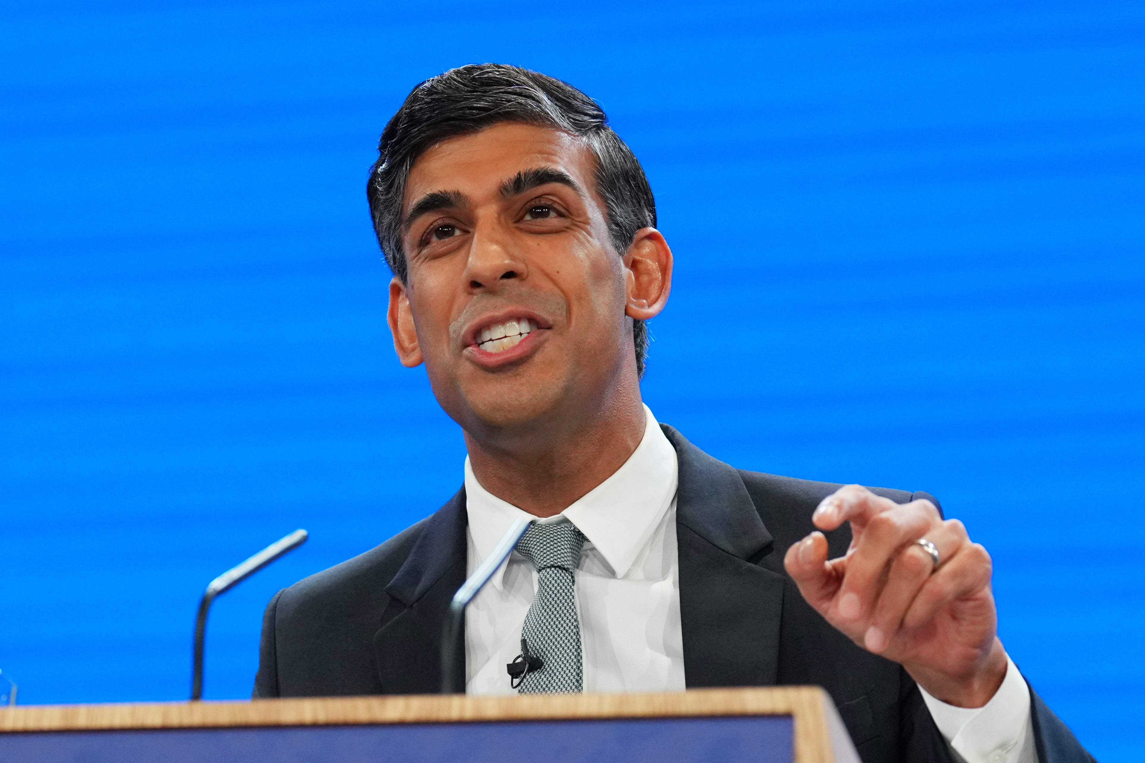 Rishi Sunak used his first Conservative conference speech as party leader to set out his vision for the country