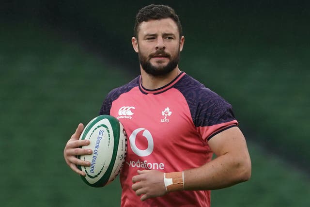 Centre Robbie Henshaw is a doubt for Ireland’s World Cup clash with Scotland (Brian Lawless/PA)