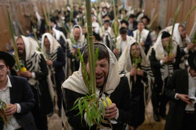 APTOPIX Israel Sukkot