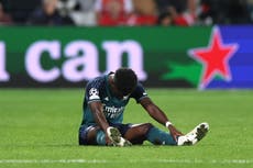 Arsenal: Mikel Arteta responds to Bukayo Saka picking up injury in Champions League loss