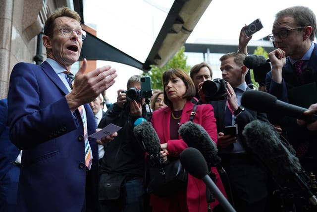 Mayor of the West Midlands Andy Street said he would not resign over the HS2 cut (Stefan Rousseau/PA)
