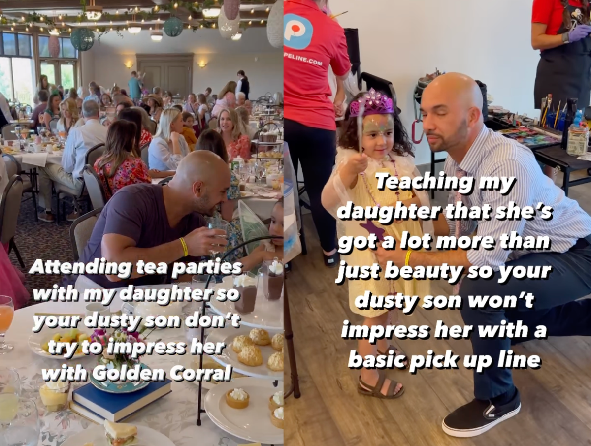 Father praised after teaching his daughters how to set expectations when dating men