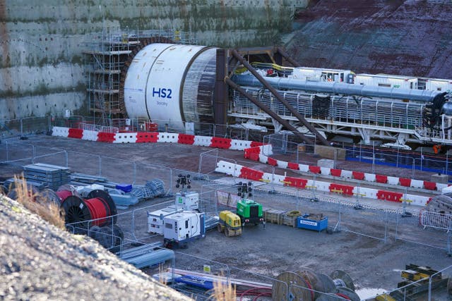The HS2 project had been described as a ‘game-changer’, a former rail chief has said (Jacob King/PA)