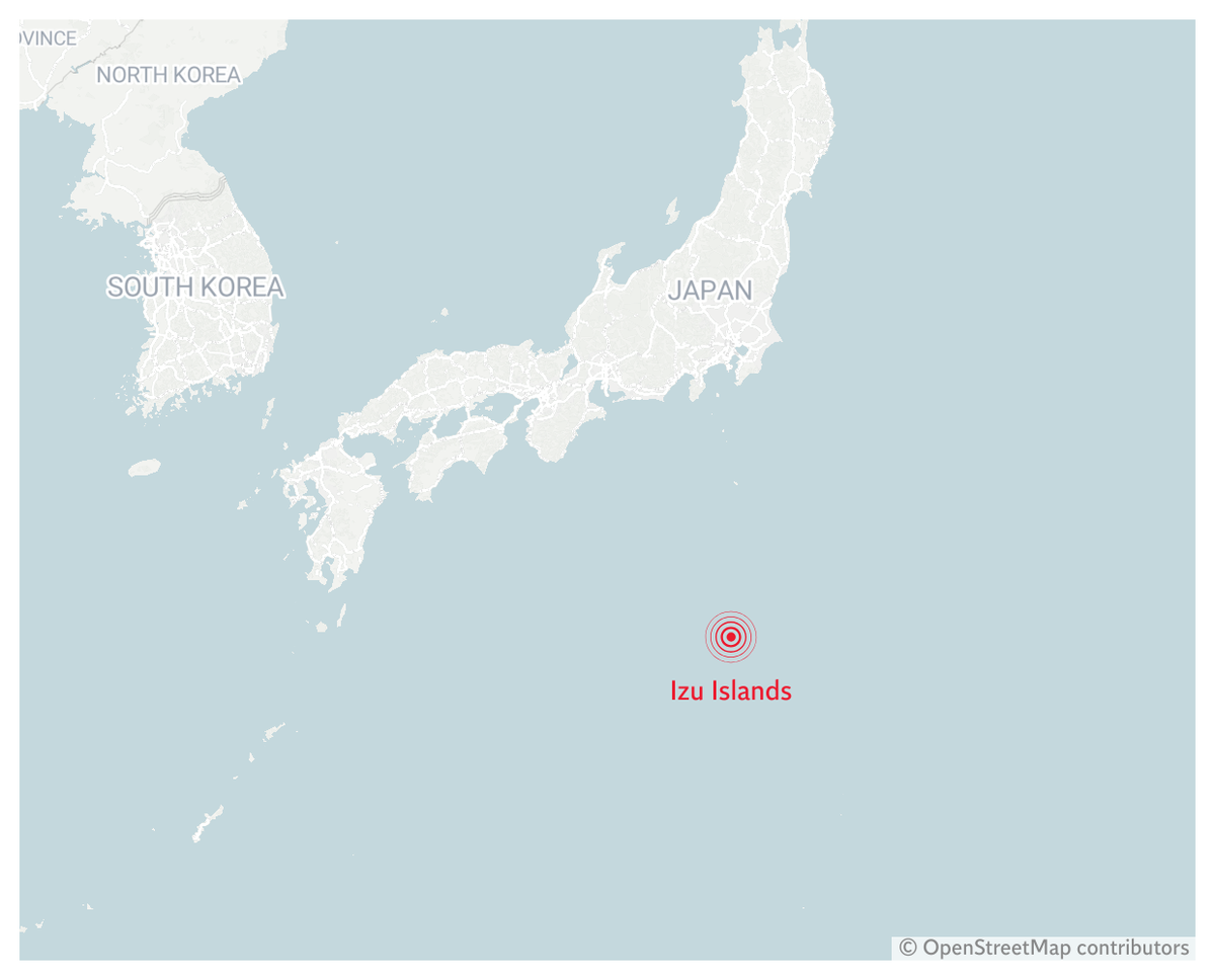 マグニチュード6.1の地震と揺れが伊豆諸島を襲ったことを受け、日本は津波警報を発令した。
