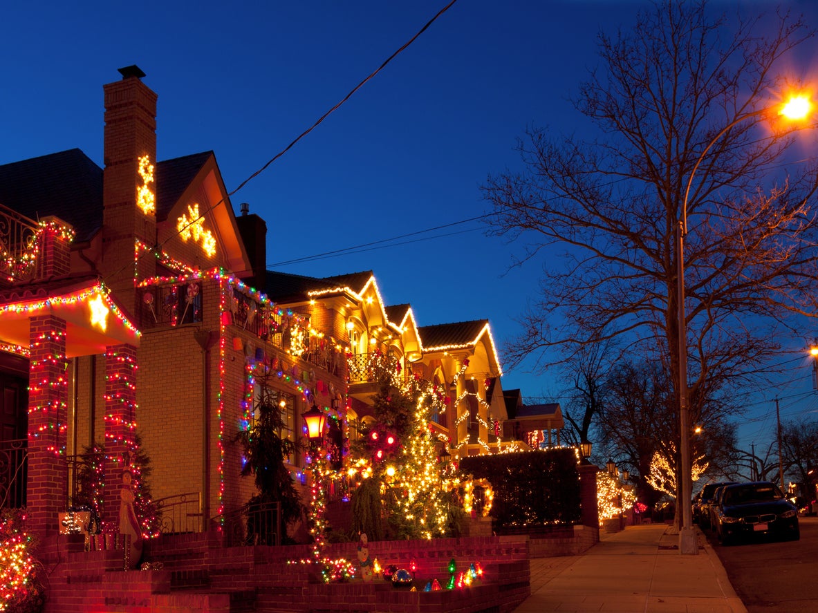 The Dyker Heights neighbourhood is known for its colourful light displays