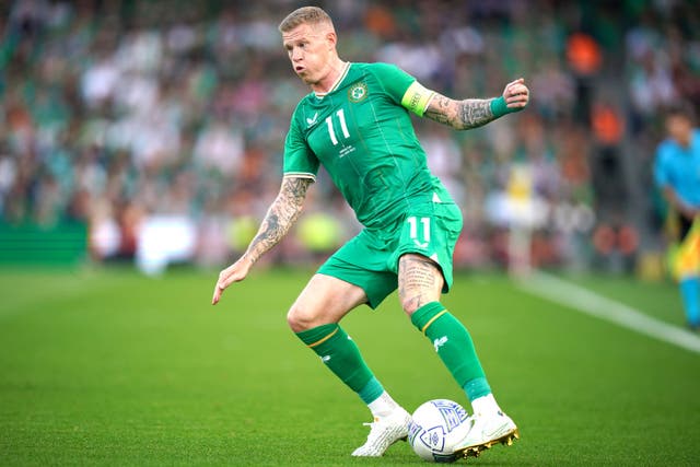 Republic of Ireland winger James McClean has announced he will retire from international football next month (Niall Carson/PA)
