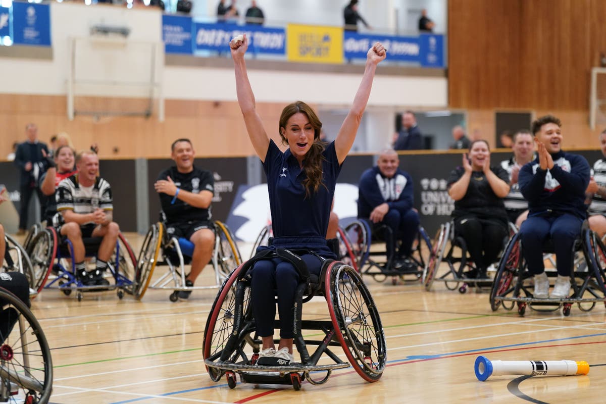 Kate Middleton dubbed wheelchair rugby &lsquo;natural&rsquo; after scoring conversion in front of World Cup winners