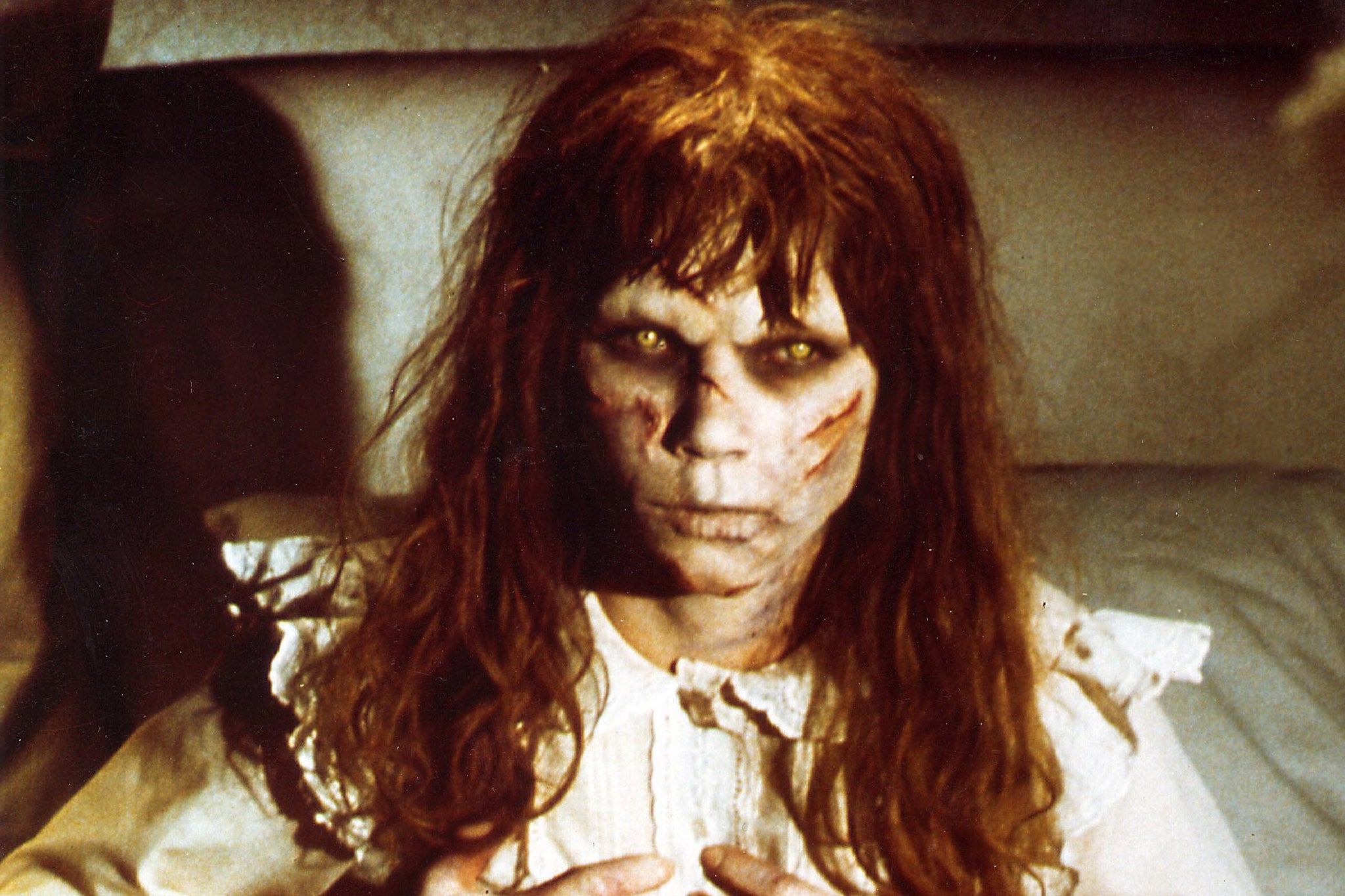 Foul-mouthed, sore-ridden and yellow-eyed: the 13-year-old Linda Blair in ‘The Exorcist’