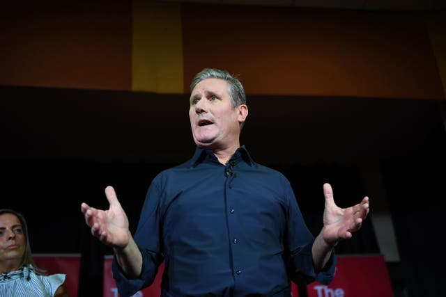 Party leader Sir Keir Starmer was making his first policy announcement ahead of Labour’s annual conference (Andy Buchanan/PA)