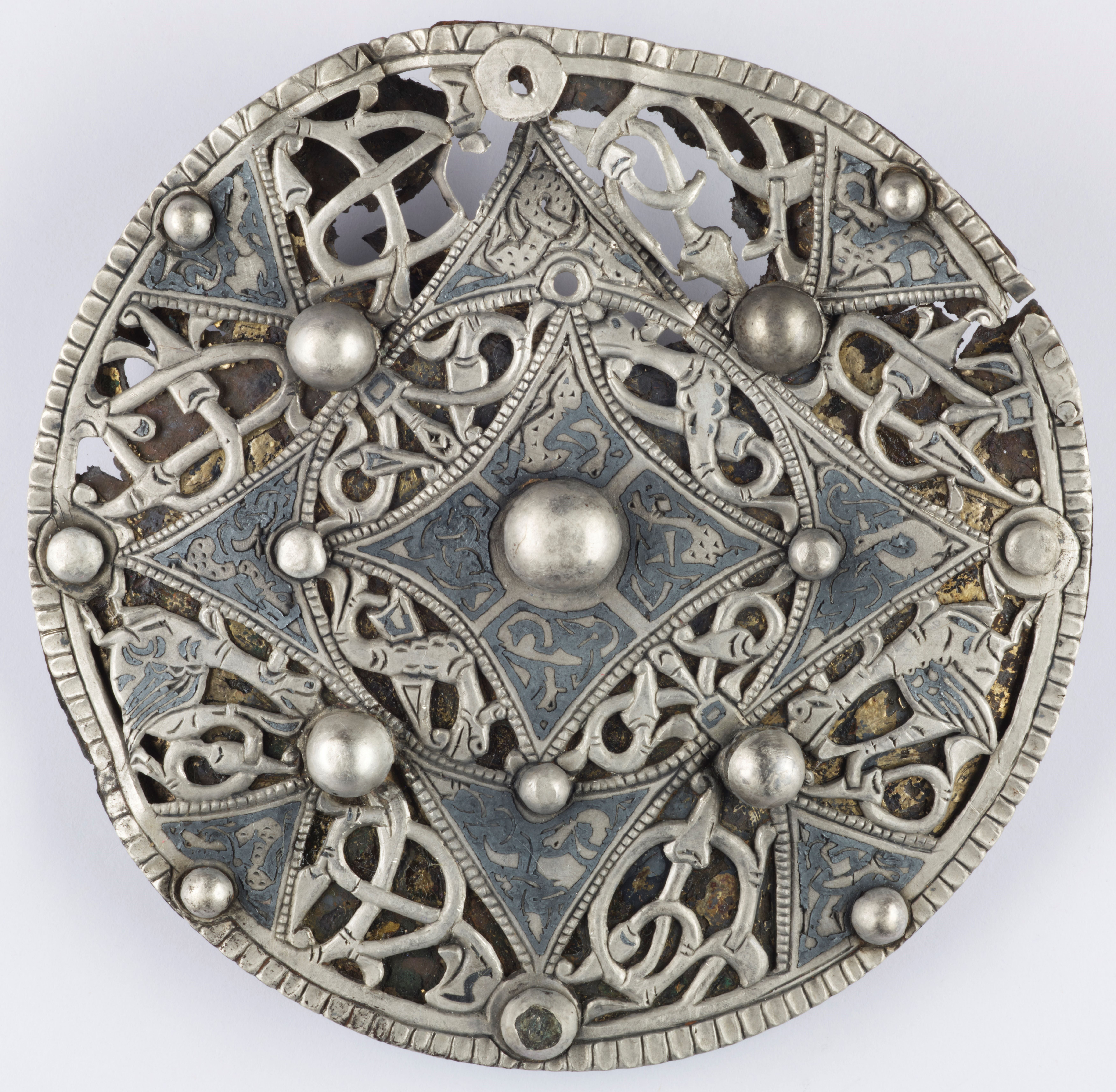 The high status Anglo-Saxon brooch found in a field near Cheddar, Somerset