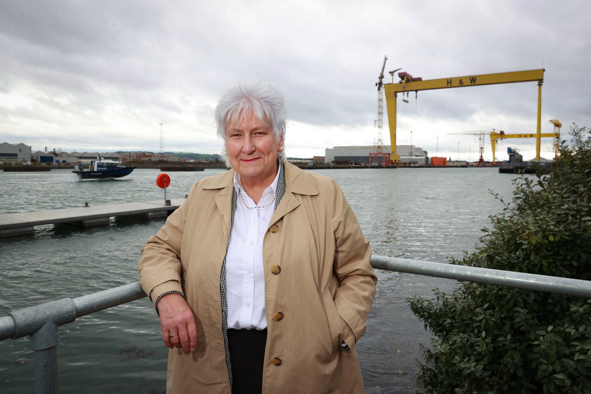 Defence minister praises Northern Ireland industry as she boards ‘flying ferry’