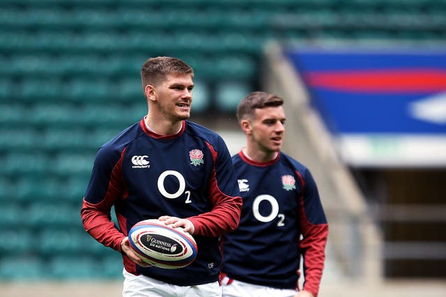 Owen Farrell (left) and George Ford have been reunited (Steven Paston/PA)