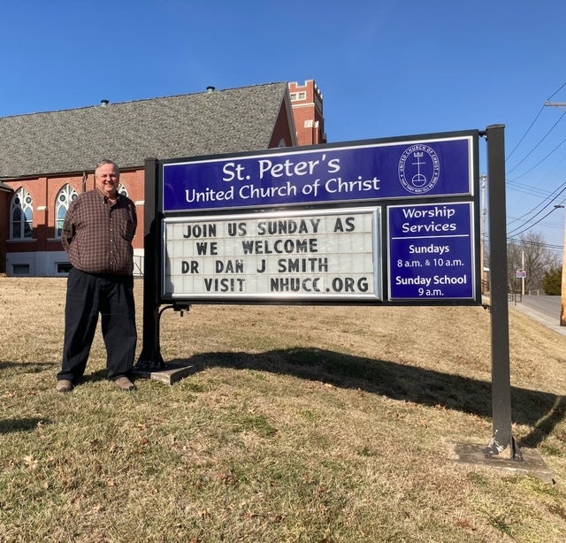 Rev. Dan J Smith had been installed in June as pastor of St Peter’s United Church of Christ in New Haven, Missouri. He was killed Friday while traveling home from a football game in Illinois with a friend