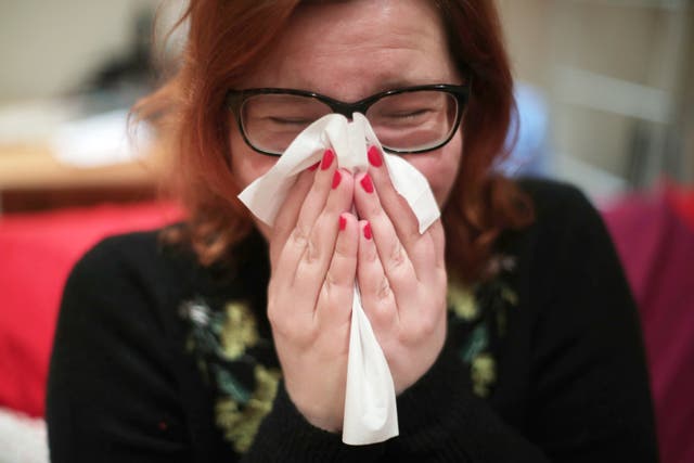 Researchers at Queen Mary University of London found people experience long-term symptoms – or long colds – after respiratory infections that test negative for Covid-19 (PA)