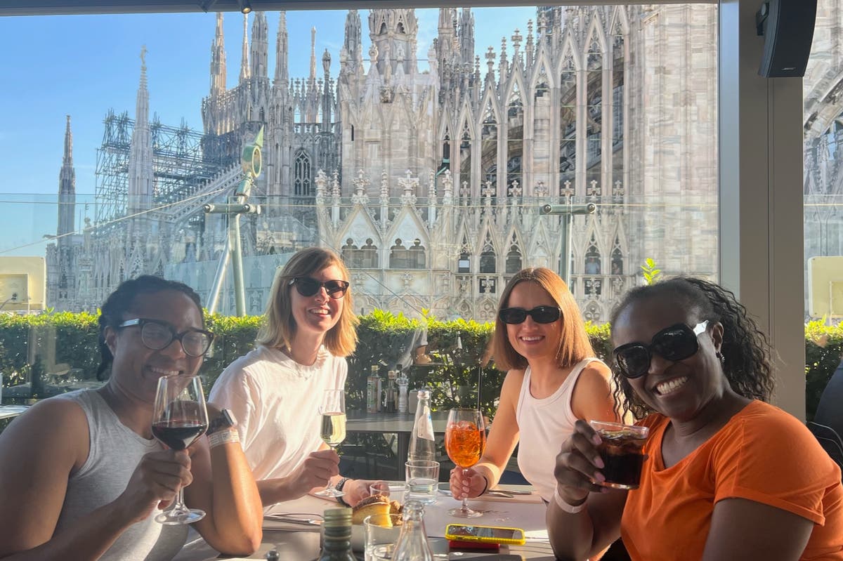 Group of mums fly to Milan for 18-hour holiday – and make it back in time for school run