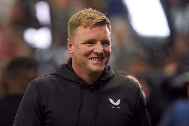 Eddie Howe is happy with the “life-changing” decision he took to become Newcastle boss (OWen Humphreys/PA)