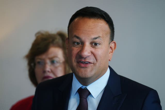Taoiseach and leader of the Fine Gael party Leo Varadkar speaking to media at the Strand Hotel, Limerick, during the Fine Gael party think-in (Brian Lawless/PA)