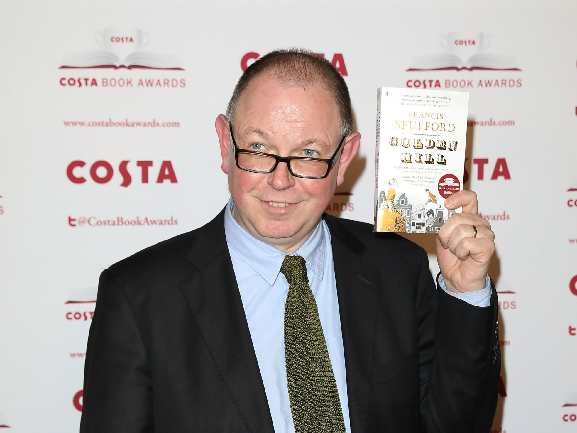 Francis Spufford after winning the 2016 Costa First Novel Award