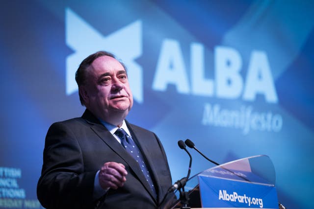 Alex Salmond has criticised Humza Yousaf after the SNP was heavily defeated in the by-election (Jane Barlow/PA)
