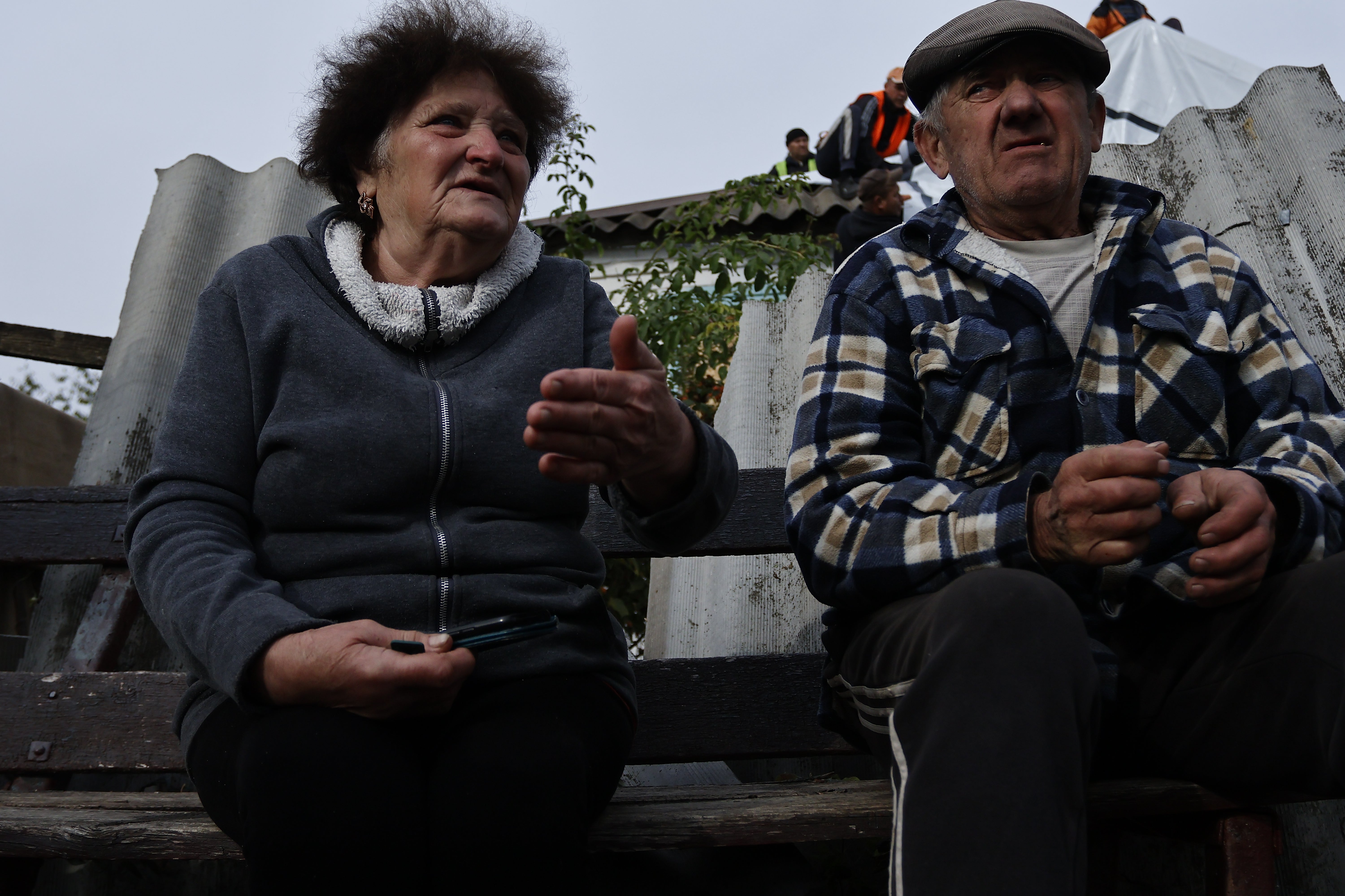 Many of those left in the village are older people