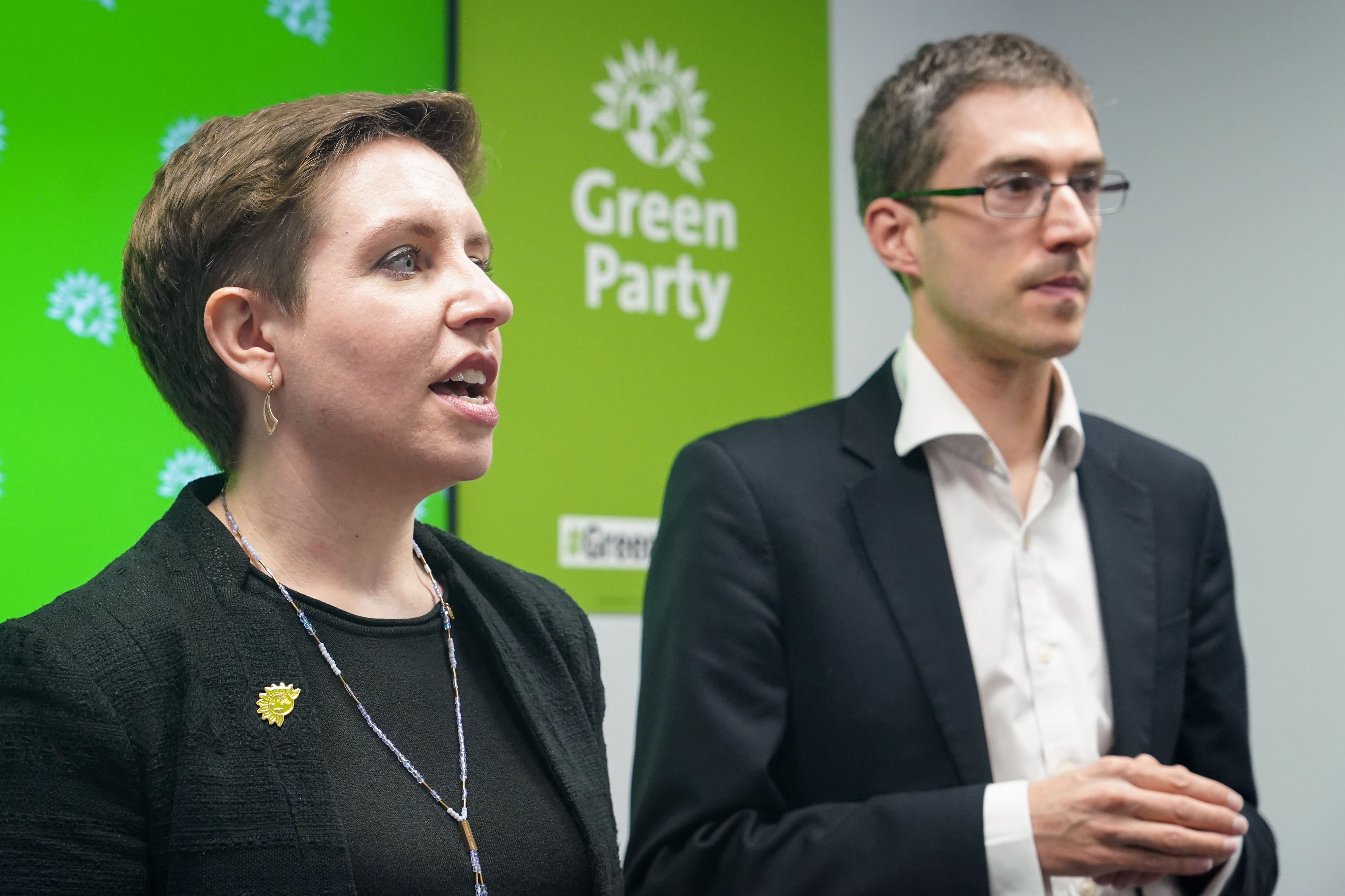 Carla Denyer and Adrian Ramsay, co-leaders of the Green Party