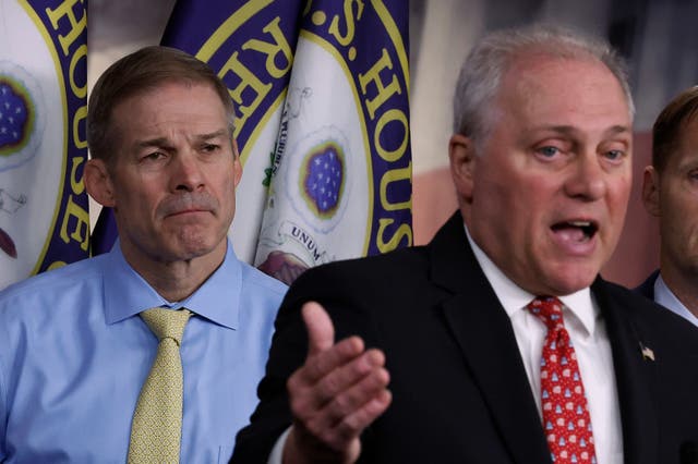 <p>Steve Scalise bested Trump-backed Jim Jordan to win the Republican Party nomination for speaker to replace Kevin McCarthy </p>
