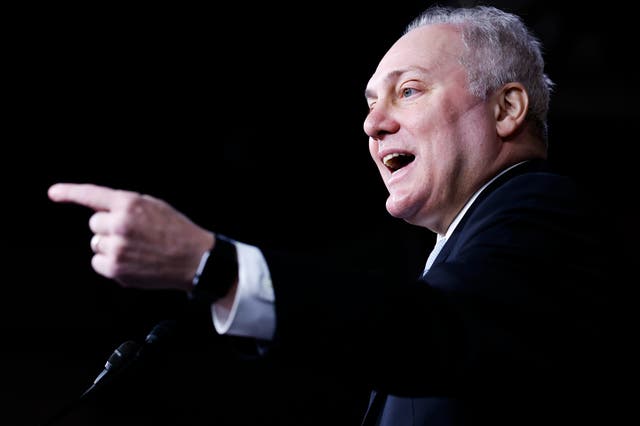 <p>Steve Scalise is running for speaker after the ouster of Kevin McCarthy </p>