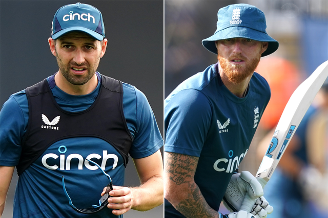 Mark Wood and Ben Stokes are in England’s World Cup squad (PA)