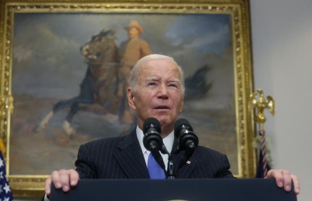 <p>U.S. President Joe Biden speaks about the September Jobs Report and National Manufacturing Day in the Roosevelt room at the White House in Washington, U.S., October 6, 2023. REUTERS/Leah Millis</p>