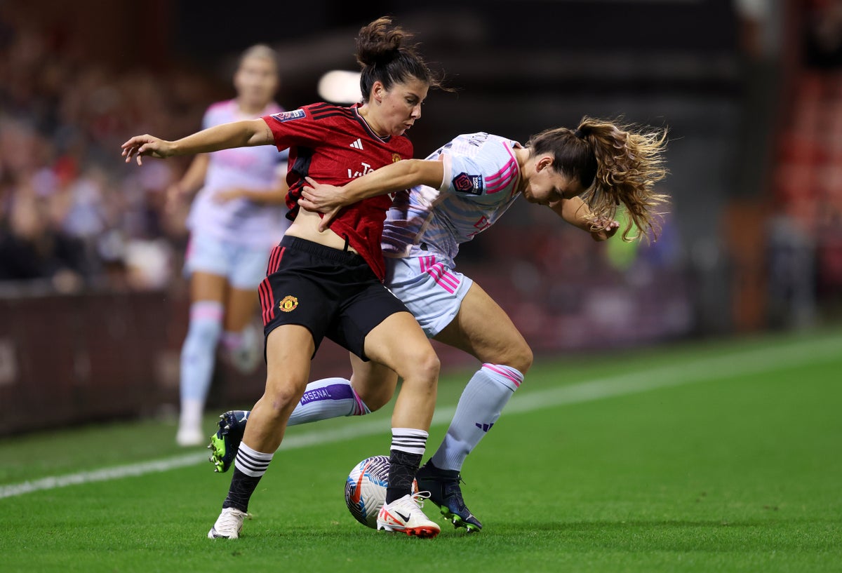 Manchester United vs Arsenal LIVE: Women’s Super League score and goal updates as Galton cancels out Gunners’ early lead