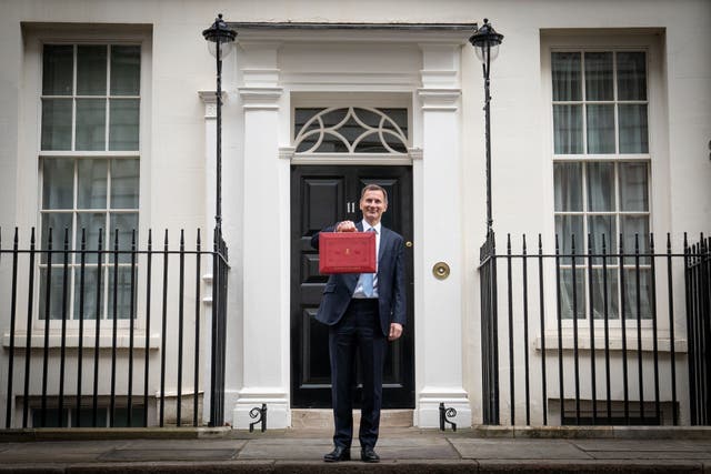 Chancellor of the Exchequer Jeremy Hunt (Stefan Rousseau/PA)