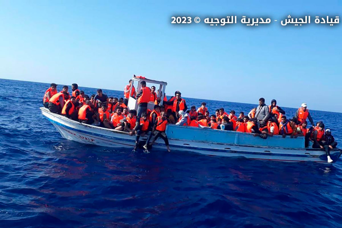 Lebanese army rescues over 100 migrants whose boat ran into trouble in the Mediterranean