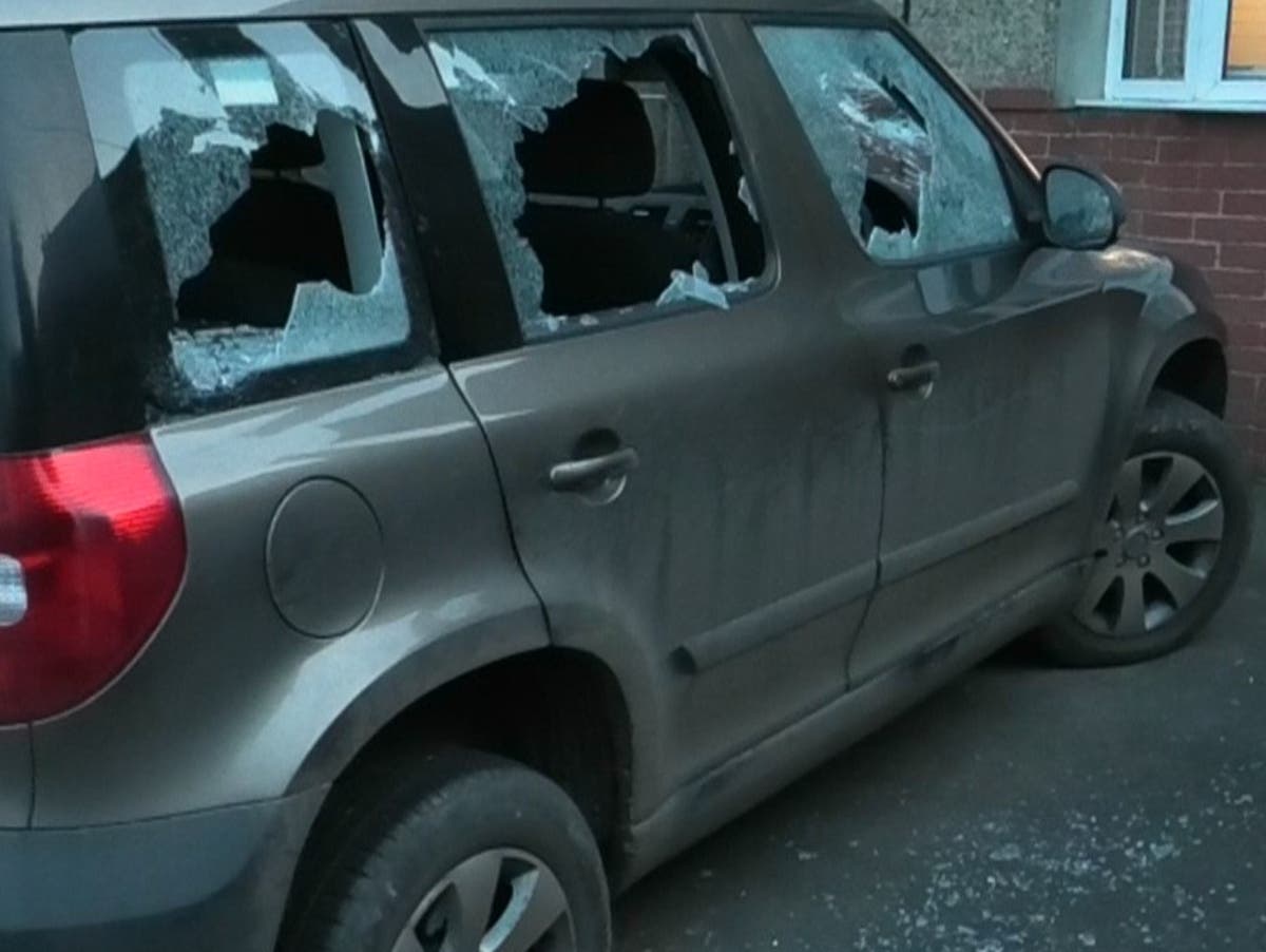 Hunt supporters ‘targeted home, smashed car windows and slashed tyres in violent overnight