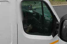 Van driver watches favourite TV show while speeding down major motorway