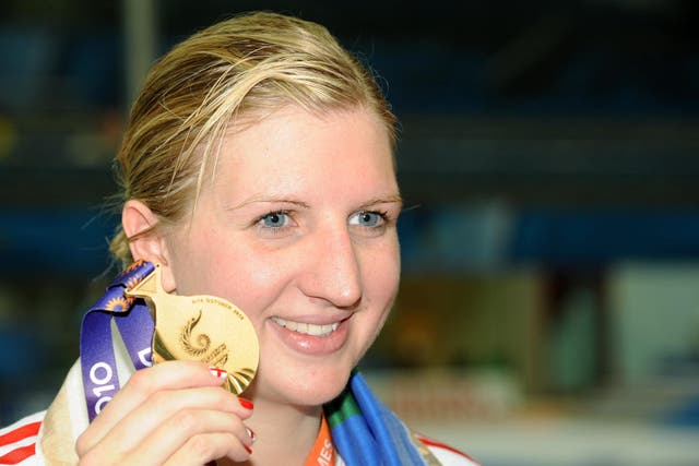 Rebecca Adlington won 800m freestyle gold (Anna Gowthorpe/PA)