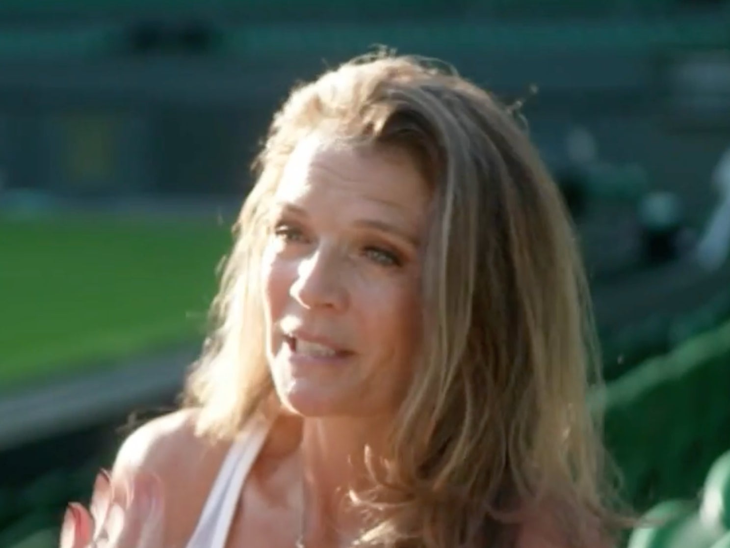 Annabel Croft at Wimbledon